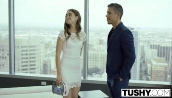 Amateur redhead passenger gets banged by fraud driver